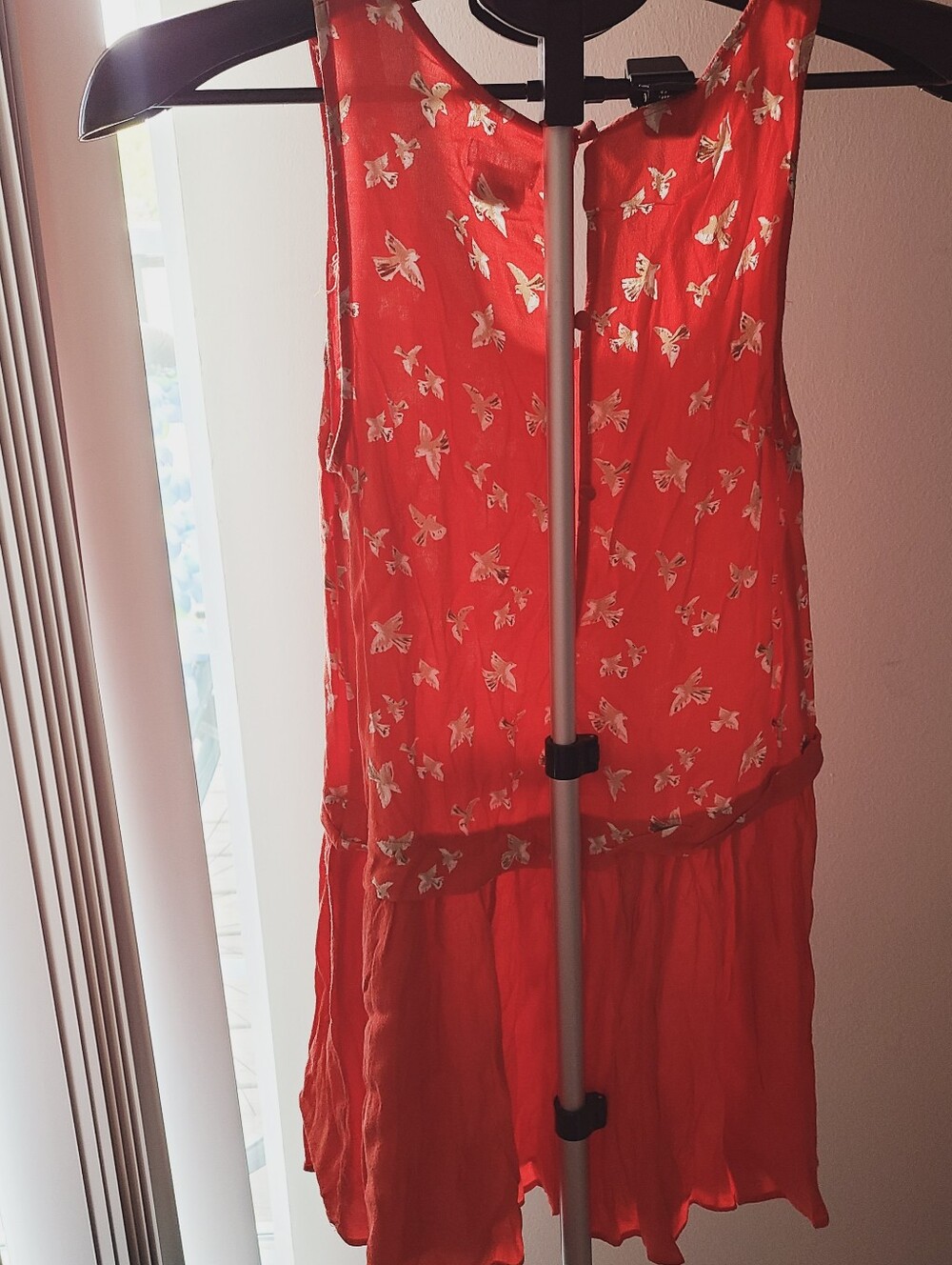 Urban Outfitters Cooperative Bird Red Shift Dress
